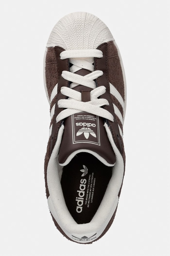 adidas Originals sneakers in camoscio Superstar II marrone KI1457