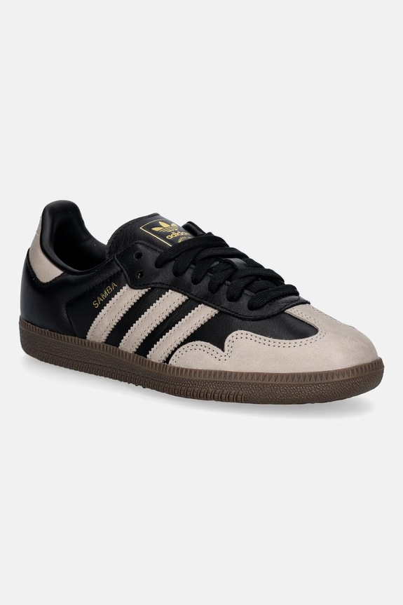 Kožne tenisice adidas Originals Samba Og ostalo crna KJ0995