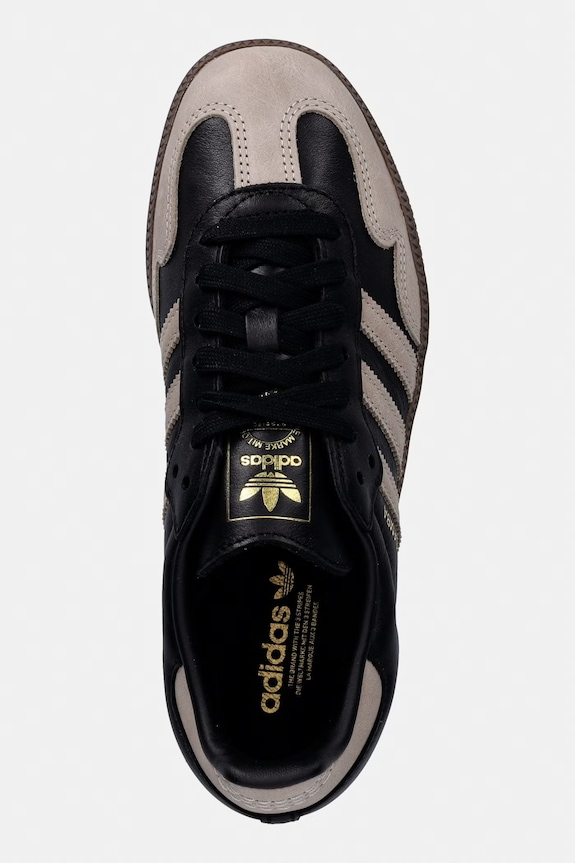 Kožne tenisice adidas Originals Samba Og crna KJ0995