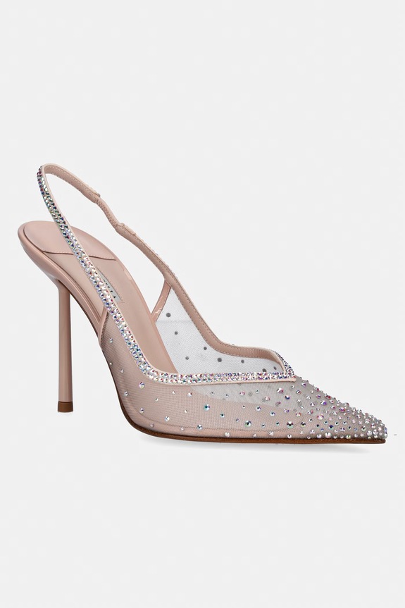 Le Silla pantofi cu toc Chanel Nicole calcai expus bej 4247D090BXPPGSM158