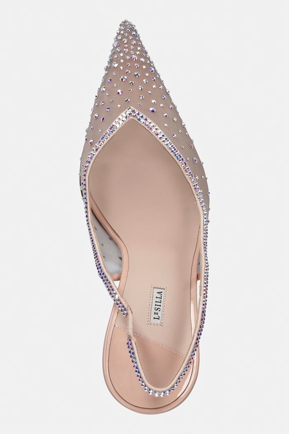 Le Silla pantofi cu toc Chanel Nicole bej 4247D090BXPPGSM158