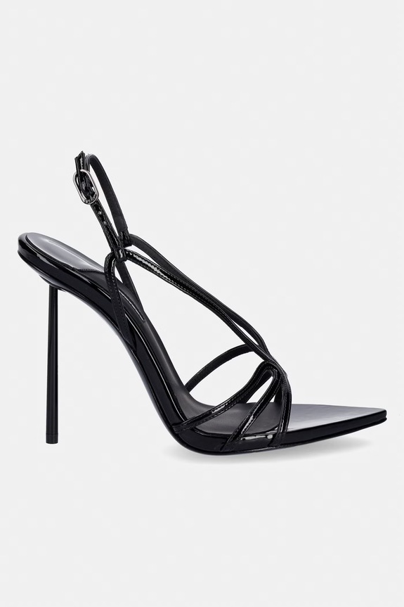 Le Silla sandały na szpilce Sandalo Eugenie 4052F100BXPPGSL001 czarny SS26