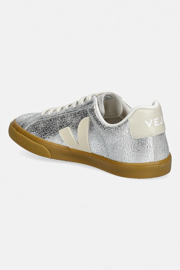Obuwie Veja sneakersy skórzane ESPLAR LOGO SUEDE EO0321465A srebrny