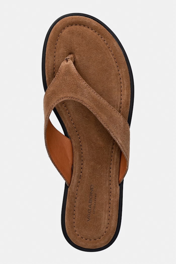 Vagabond Shoemakers šľapky dámske kožené ZAIDA hnedá 6109.140.08