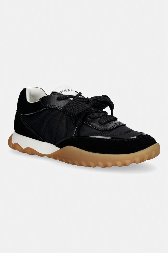 Pinko sneakers Gea 02 piele întoarsă negru SS0179.P076.Z99