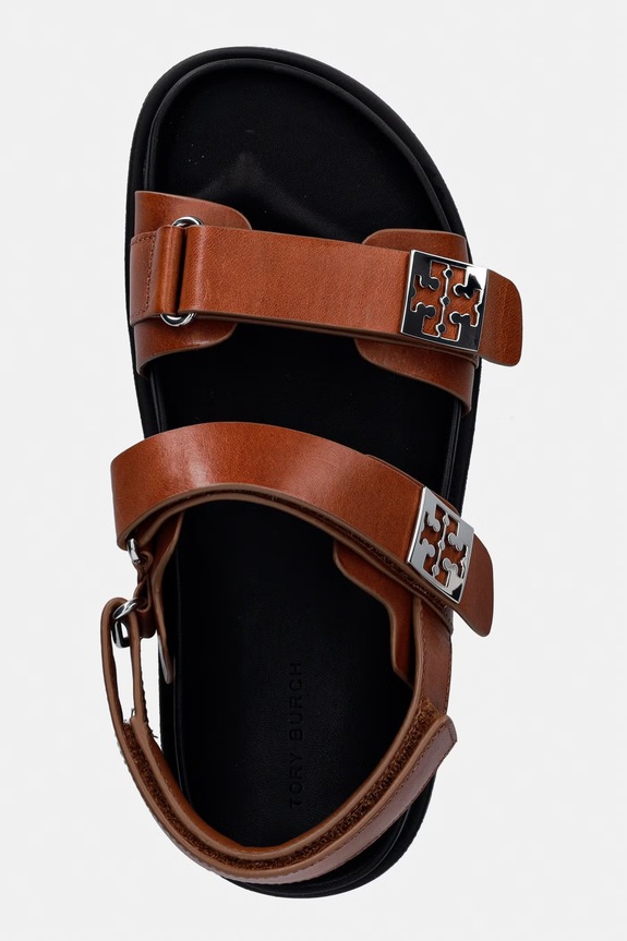 Tory Burch sandale za žene od kože Mellow Sport Sandal smeđa 179589.248