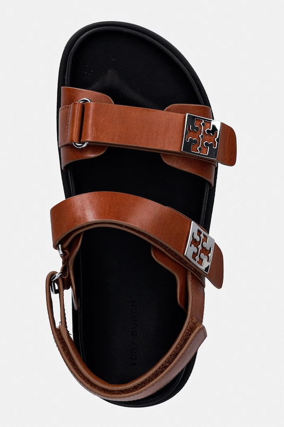 Tory Burch sandale za žene od kože Mellow Sport Sandal smeđa 179589.248