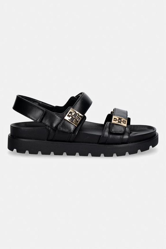 Tory Burch sandali ženski usnjeni Mellow Sport Sandal 179591.043 črna SS26