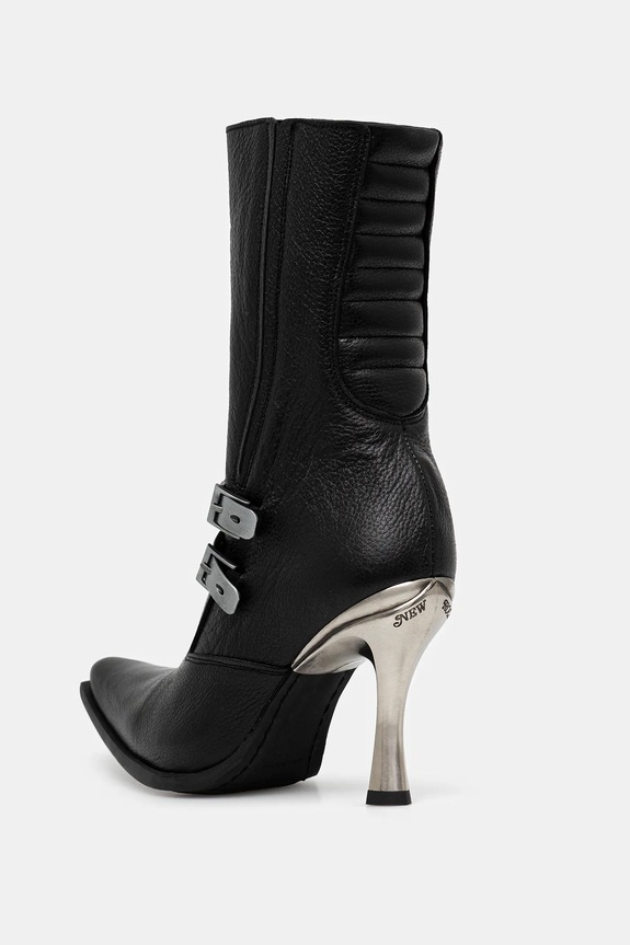 Cipők New Rock bőr csizma LUXOR NEGRO, MALICIA 2 GOMA NEGRA TACON CARI M.9037.C2 fekete
