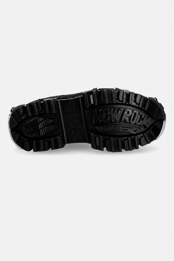 New Rock workery skórzane CRUST NEGRO, TANK CASCO NEGRO POWER * M.WALL083C.C12 czarny