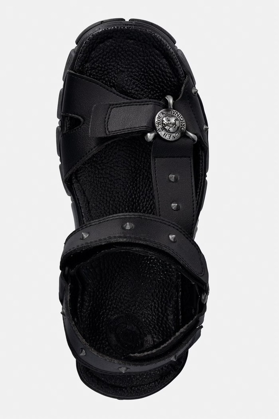 New Rock VEGAN NEGRO, TOWER CASCO NEGRO LATERAL sandali sulla banchina da donna nero M.BIOS120.V1