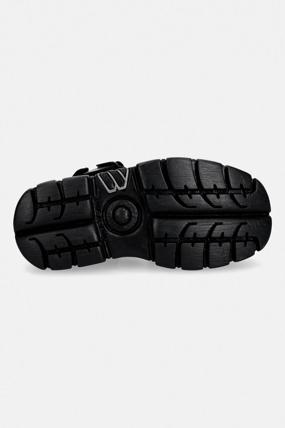 Кожаные сандалии New Rock TANK LEATHER BLACK, TOWER NEGRO + LATER M.BIOS101SF.C1 чёрный