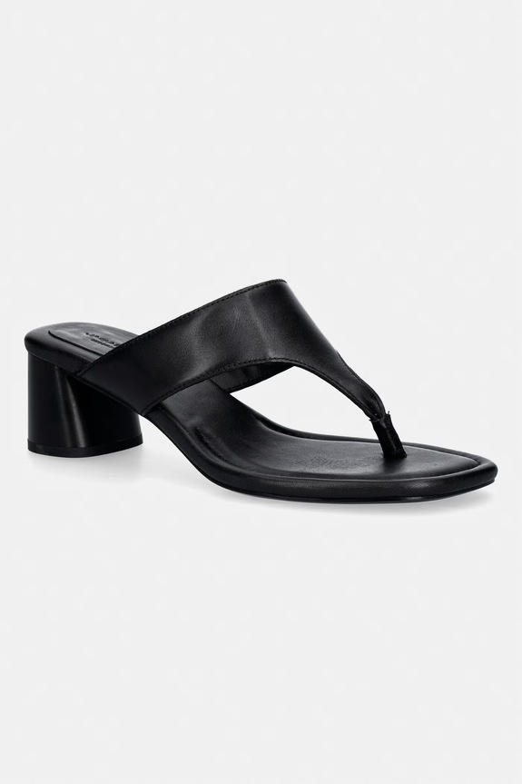 Vagabond Shoemakers σαγιονάρες δίχαλο γυναικείες δερμάτινες EVIE μαύρο 6139.001.20