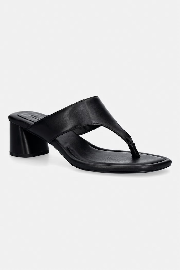 Vagabond Shoemakers σαγιονάρες δίχαλο γυναικείες δερμάτινες EVIE μαύρο 6139.001.20