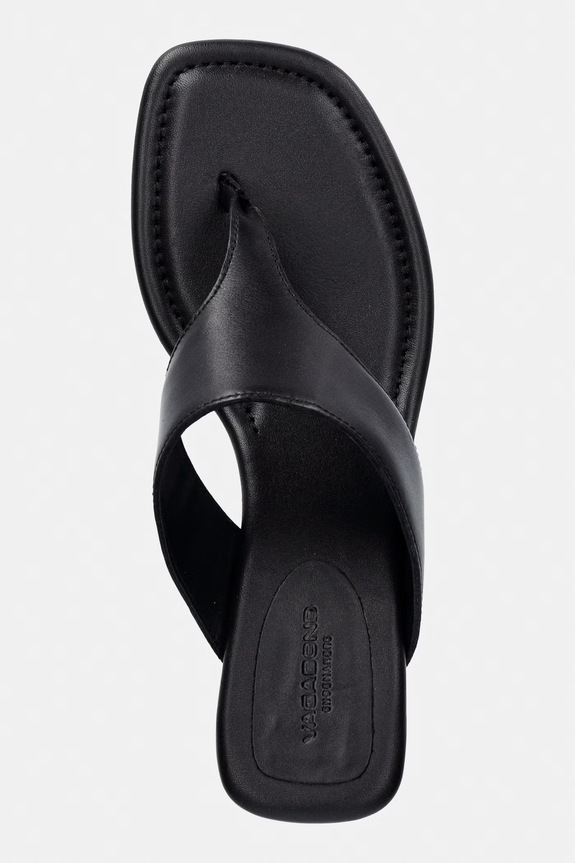 Vagabond Shoemakers σαγιονάρες δίχαλο γυναικείες δερμάτινες EVIE μαύρο 6139.001.20