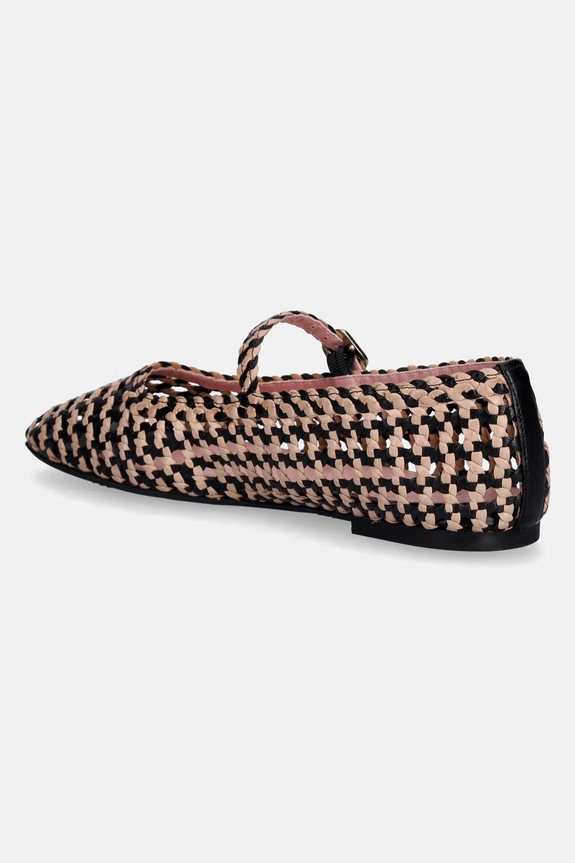 Încălțăminte Pretty Ballerinas balerini de piele Zoey 52998.001.9042 bej