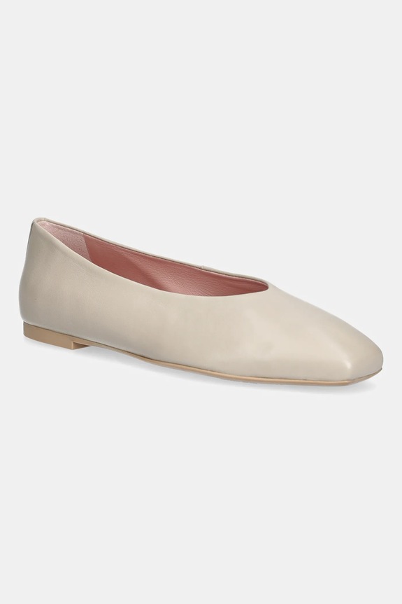 Δερμάτινες μπαλαρίνες Pretty Ballerinas Camille μπεζ 53000.003.9301
