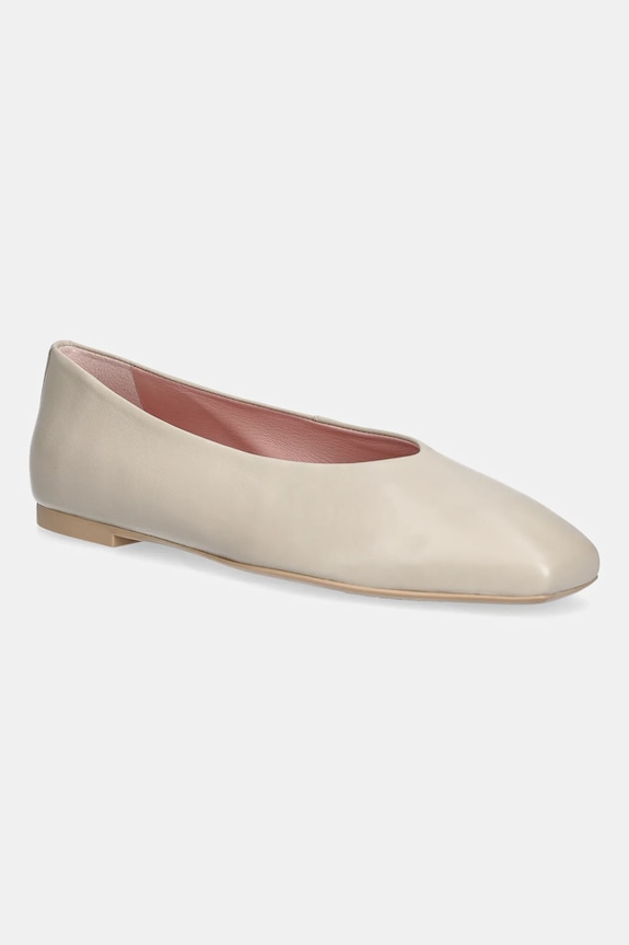 Δερμάτινες μπαλαρίνες Pretty Ballerinas Camille μπεζ 53000.003.9301