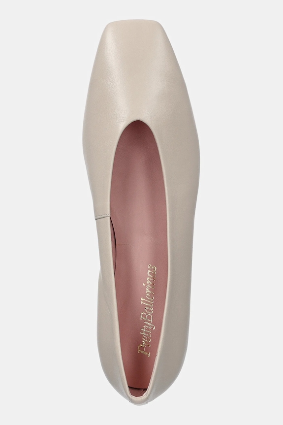 Δερμάτινες μπαλαρίνες Pretty Ballerinas Camille μπεζ 53000.003.9301