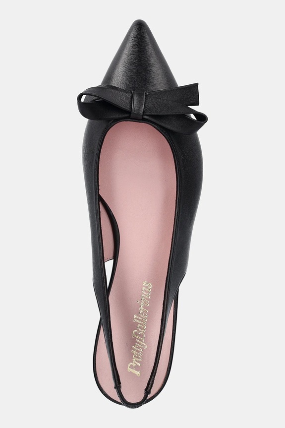 Δερμάτινες μπαλαρίνες Pretty Ballerinas Clementine μαύρο 53068.001.9162