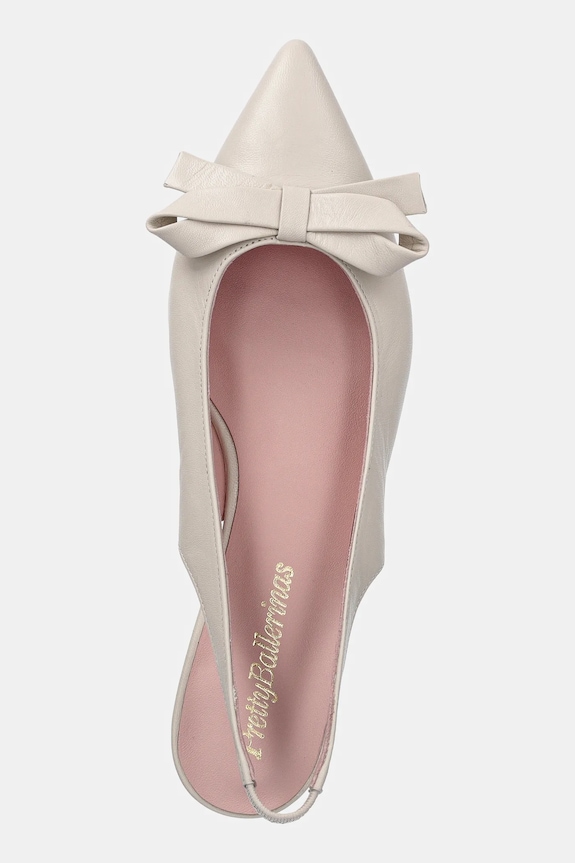 Δερμάτινες μπαλαρίνες Pretty Ballerinas Clementine μπεζ 53068.002.9162