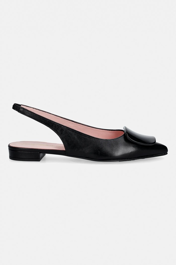 Kožené balerínky Pretty Ballerinas Clementine 53248.002.9162 čierna SS26