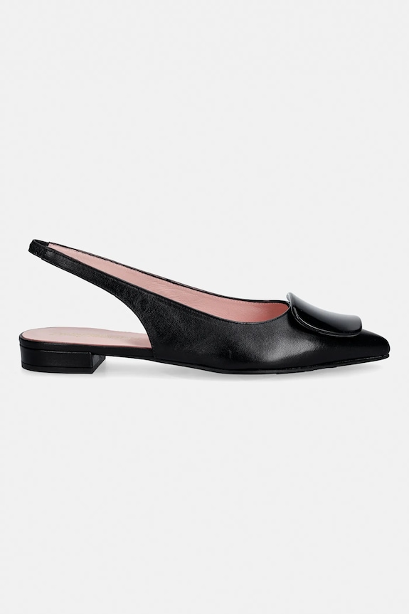 Kožené balerínky Pretty Ballerinas Clementine 53248.002.9162 čierna SS26