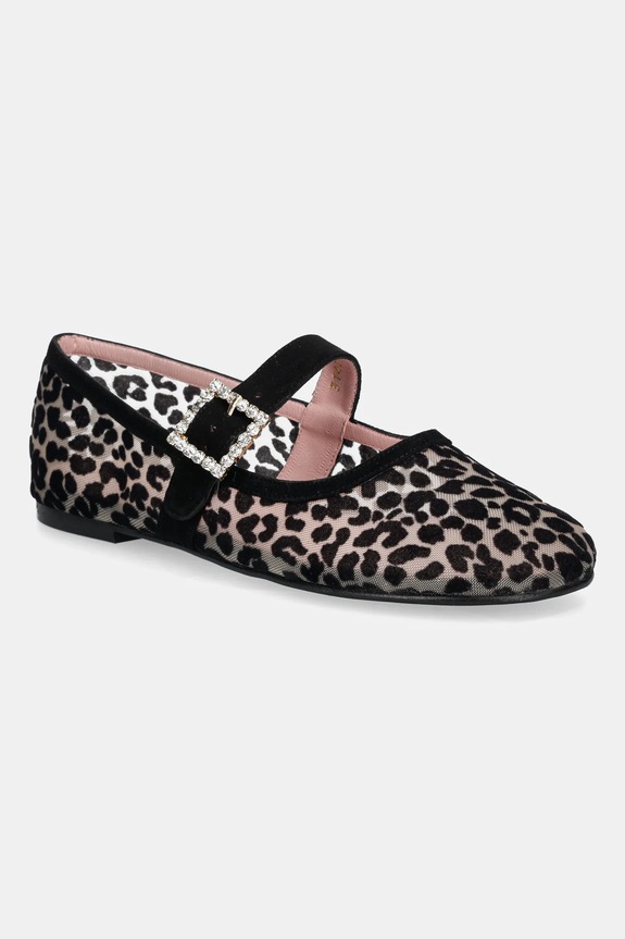 Μπαλαρίνες Pretty Ballerinas Georgia δέρμα σαμουά μαύρο 51539.004.9201