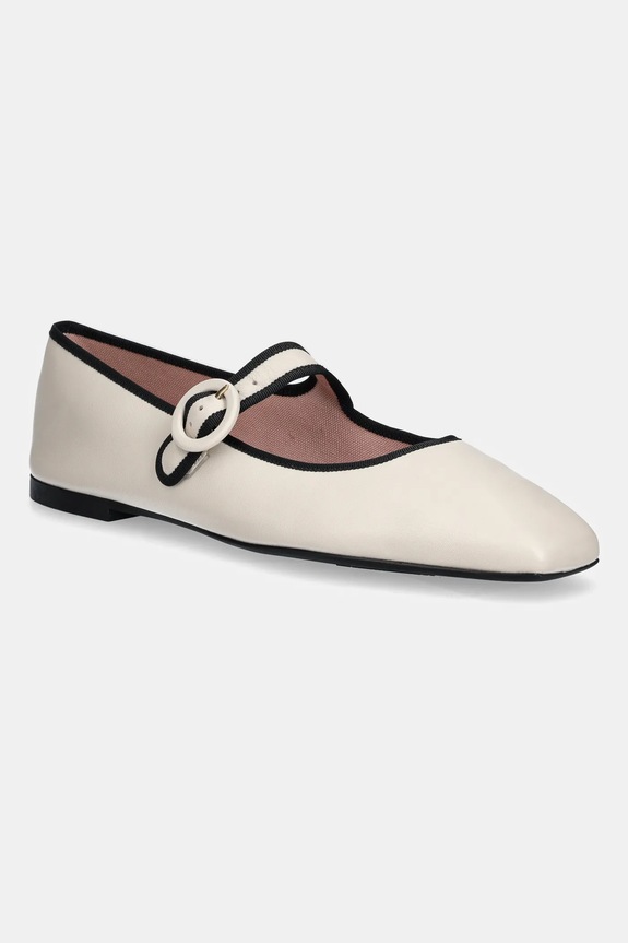 Δερμάτινες μπαλαρίνες Pretty Ballerinas Camille μπεζ 52655.006.9301