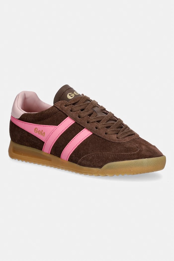 Gola sneakers din piele întoarsă TORPEDO piele întoarsă maro CLB761TK
