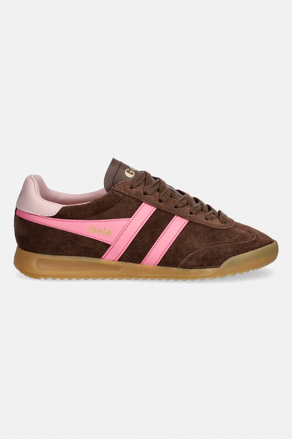 Gola sneakers din piele întoarsă TORPEDO CLB761TK maro ZS26