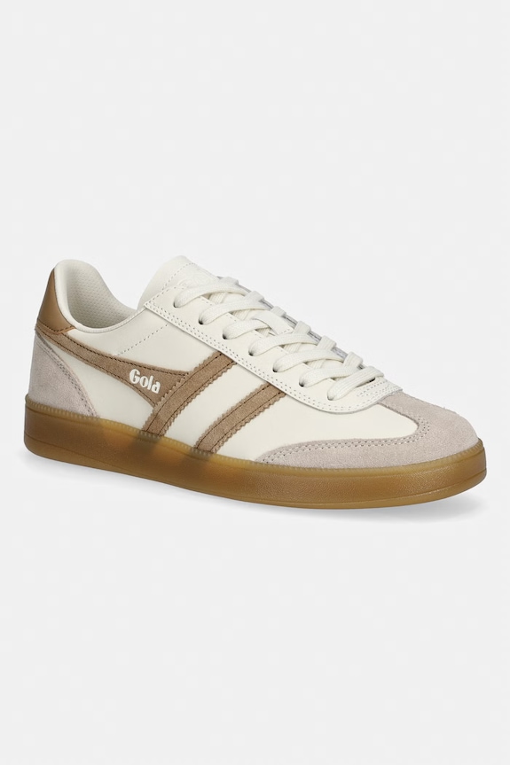 Kožené tenisky Gola VIPER LEATHER přírodní kůže béžová CLB744AC