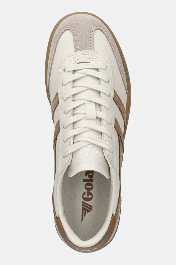 Kožené tenisky Gola VIPER LEATHER béžová CLB744AC
