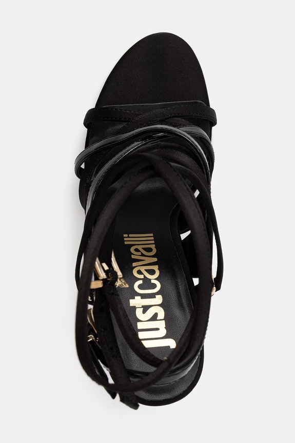 Just Cavalli босоніжки на шпильці чорний 80RA3S50ZSE62899