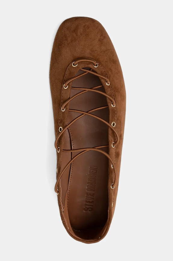 Steve Madden baleriny zamszowe Pointe 11005032.839 brązowy