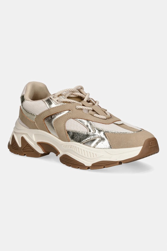 Tenisky Steve Madden Ample imitácia kože zlatá 11004898.22H