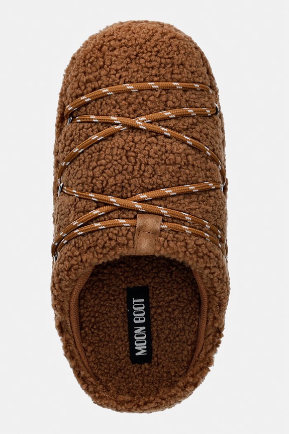 Παντόφλες Moon Boot MB TEDDY SLIPPER καφέ 80D2410040.M008