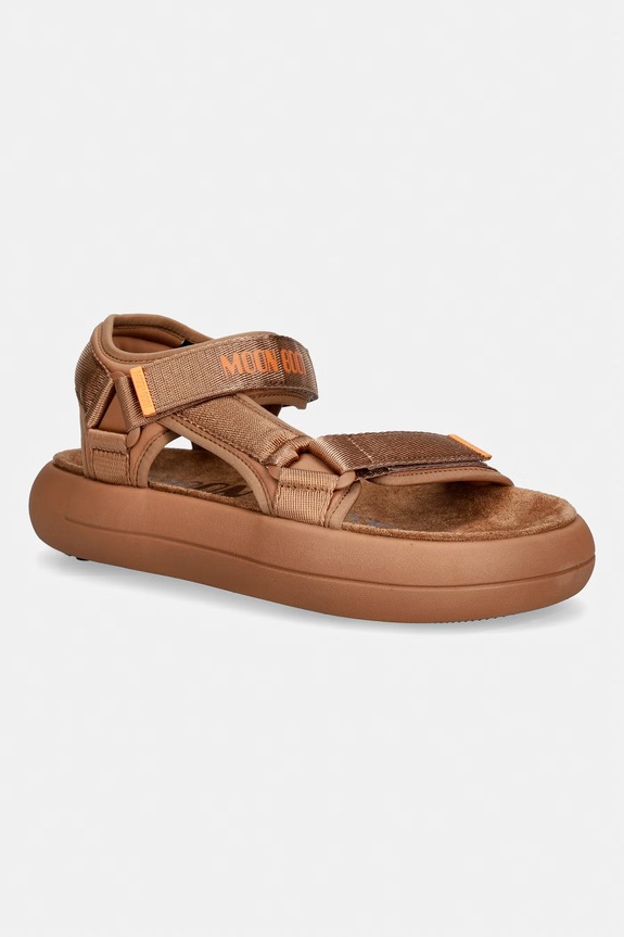 Moon Boot sandały MB SUPER SANDAL tekstylny brązowy 80D2420010.M008