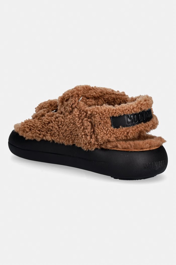Obuwie Moon Boot sandały MB SHEARLING SANDAL 80D2420020.M008 brązowy