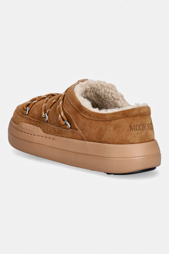 Obuwie Moon Boot kapcie zamszowe MB PARK SLIPPER 80D2470210.M008 brązowy