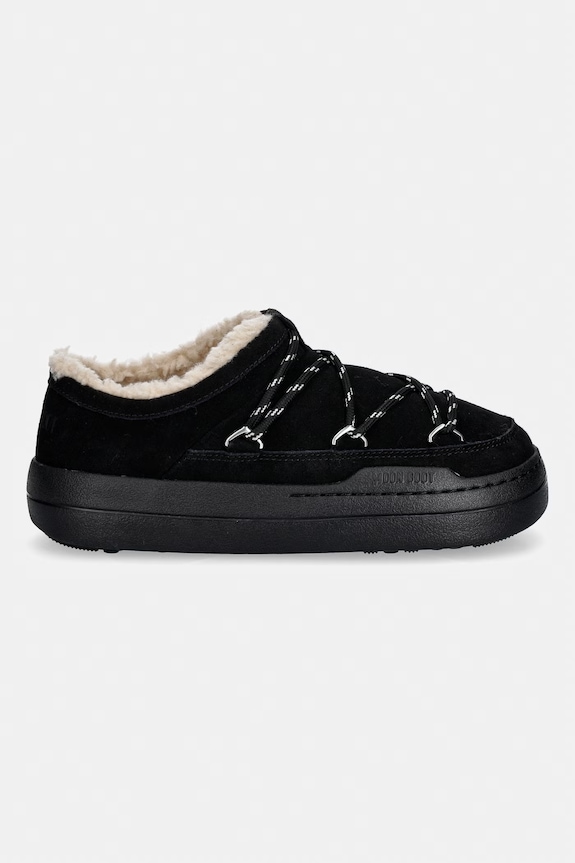Παντόφλες σουέτ Moon Boot MB PARK SLIPPER 80D2470210.N001 μαύρο SS26