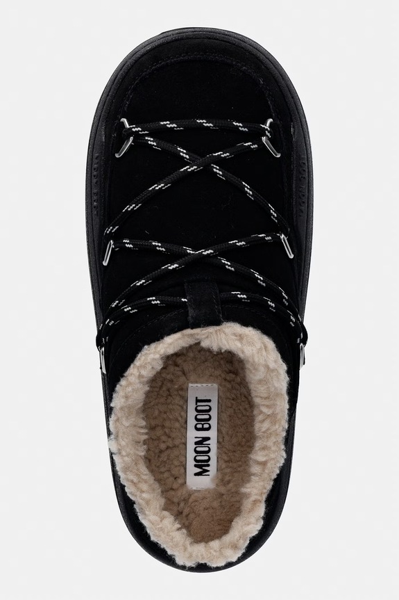 Παντόφλες σουέτ Moon Boot MB PARK SLIPPER μαύρο 80D2470210.N001