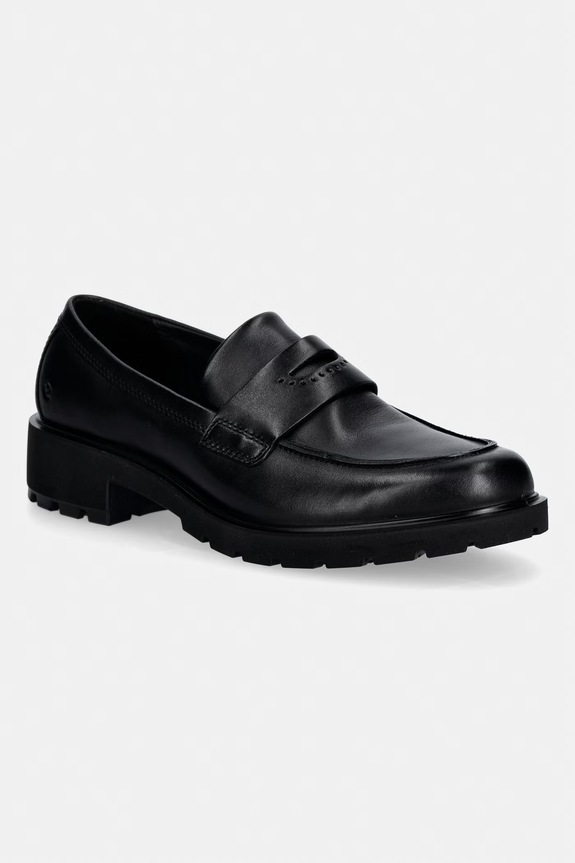 Ecco mocasini de piele Metropole Vienna piele negru 231333.01001