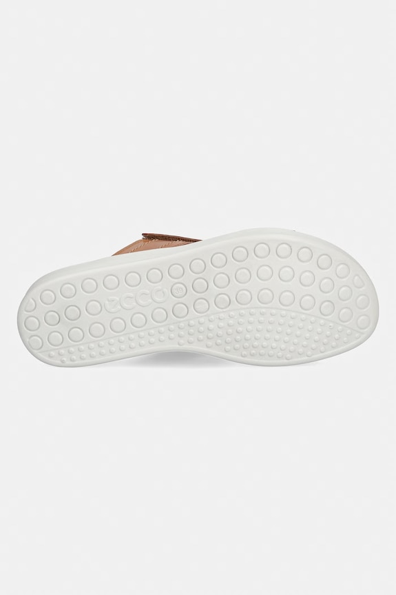 Ecco șlapi de piele Soft Sandal W 238833.56770 maro