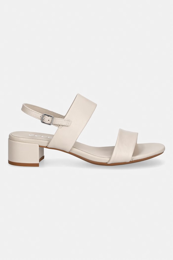 Ecco σανδάλια χαμηλά τακούνια δερμάτινα Livia 35 250303.01378 μπεζ SS26