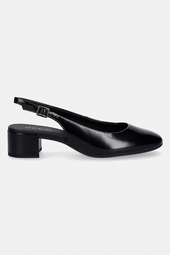 Ecco pantofi de piele Livia 35 250623.04001 negru SS26