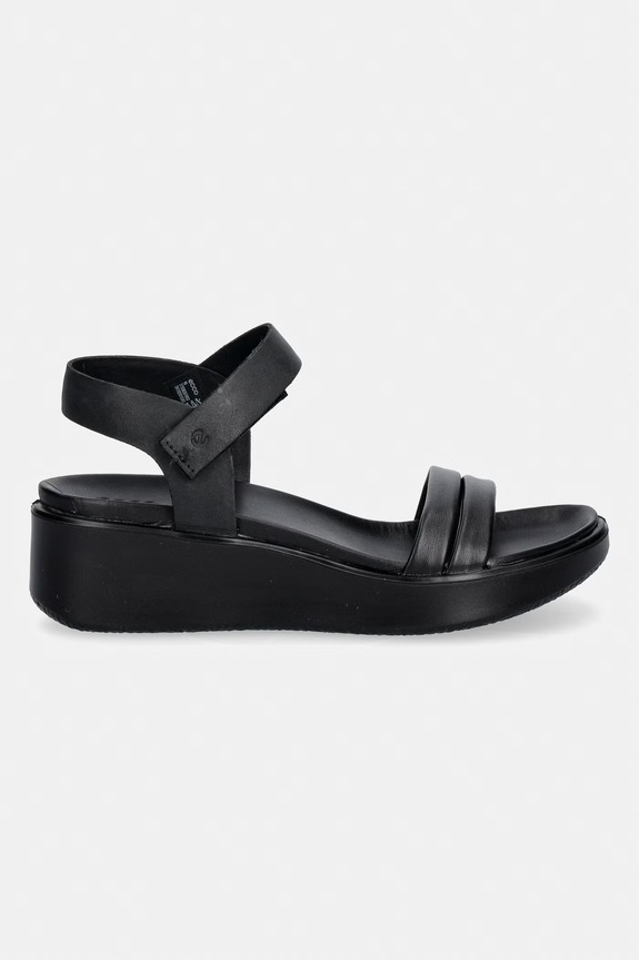 Ecco sandały damskie skórzane Flowt Wedge LX W 273303.51052 czarny SS26