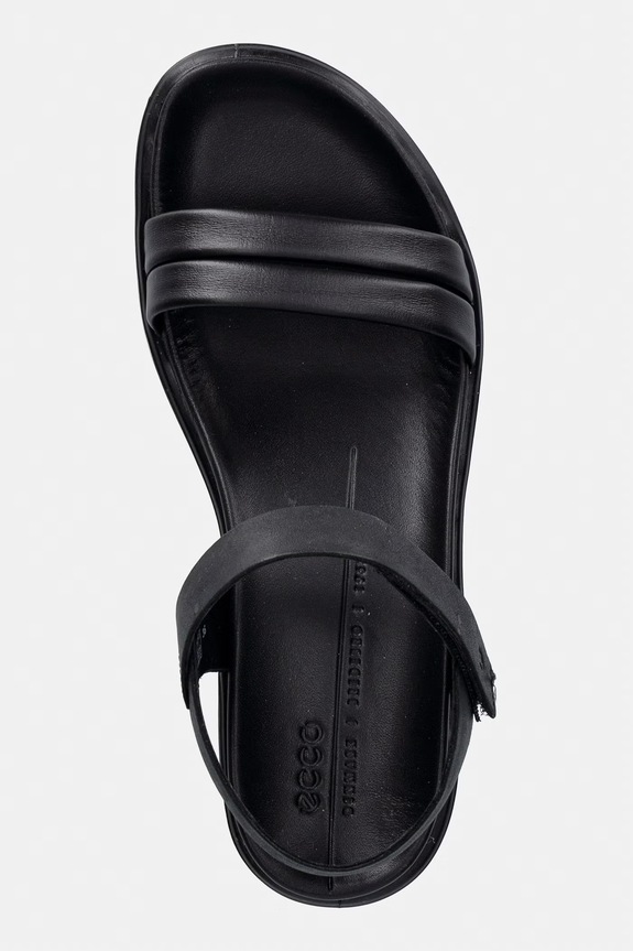 Ecco sandały damskie skórzane Flowt Wedge LX W czarny 273303.51052