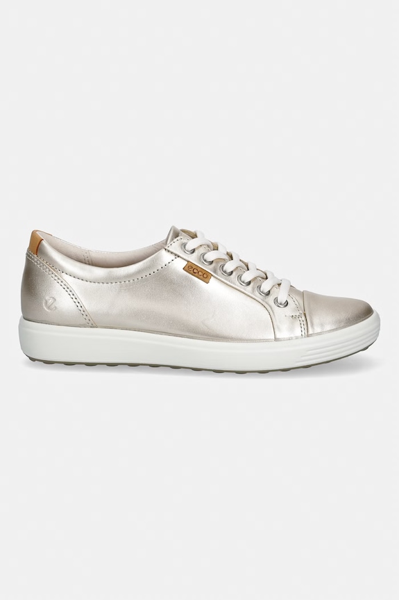 Ecco teniși de piele Soft 7 W 430003.61160 aur SS26