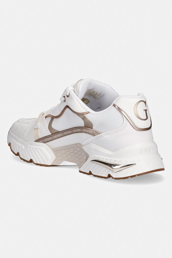 Obuwie Guess CARRLI6 sneakersy damskie FLJCR6.ELE12.GOLD biały